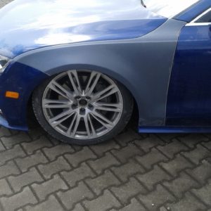 Audi A7 widened fenders 3 cm per side